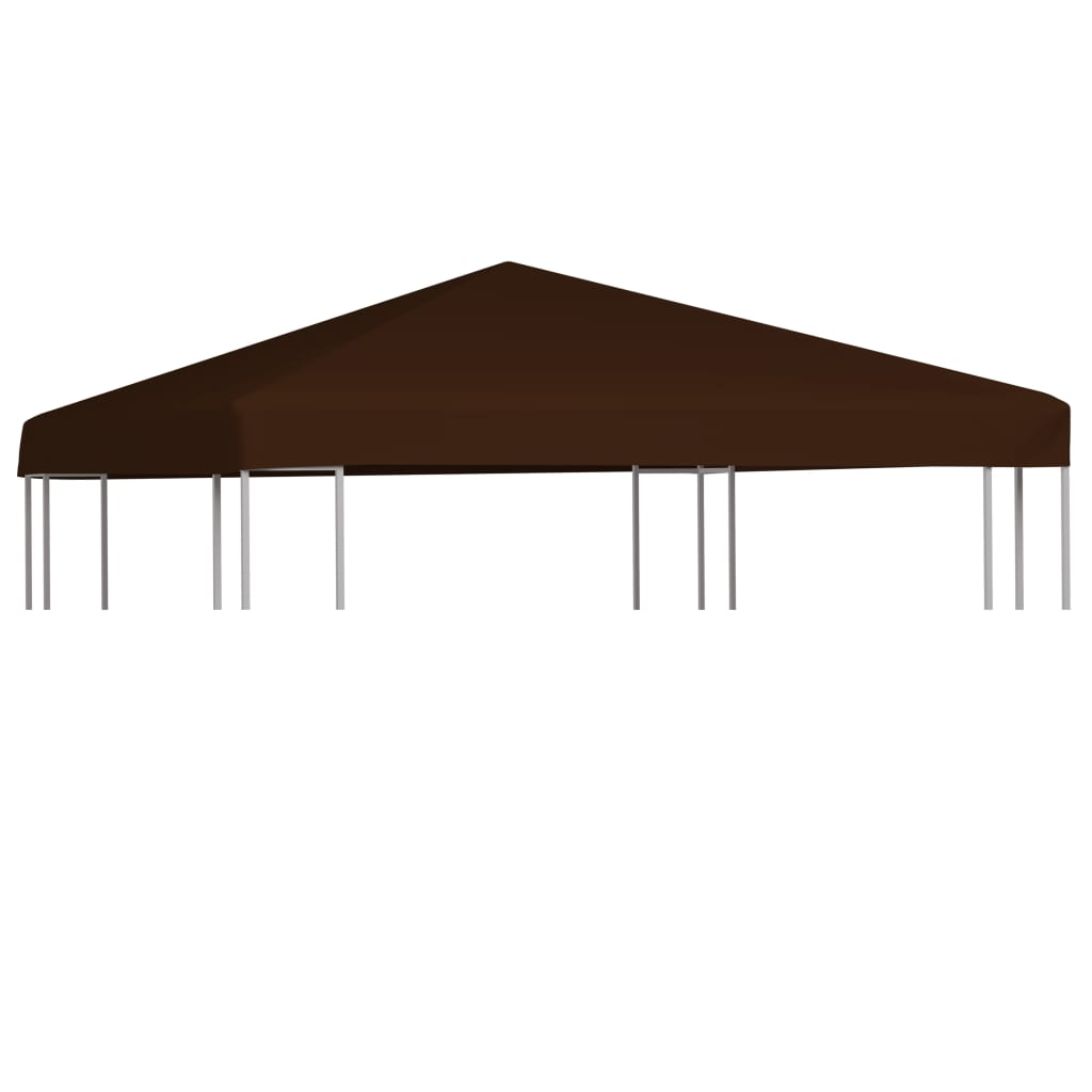 Vetonek Toldo de cenador marrón 310 g/m² 3x3 m 