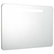 Vetonek Mueble de baño con espejo LED 80x9,5x55 cm