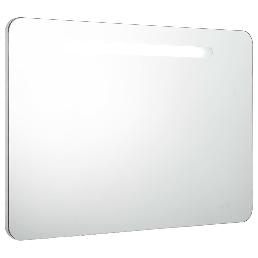 Vetonek Mueble de baño con espejo LED 80x9,5x55 cm
