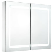 Vetonek Mueble de baño con espejo LED 80x12,2x68 cm