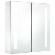 Vetonek Mueble de baño con espejo LED 60x14x62 cm