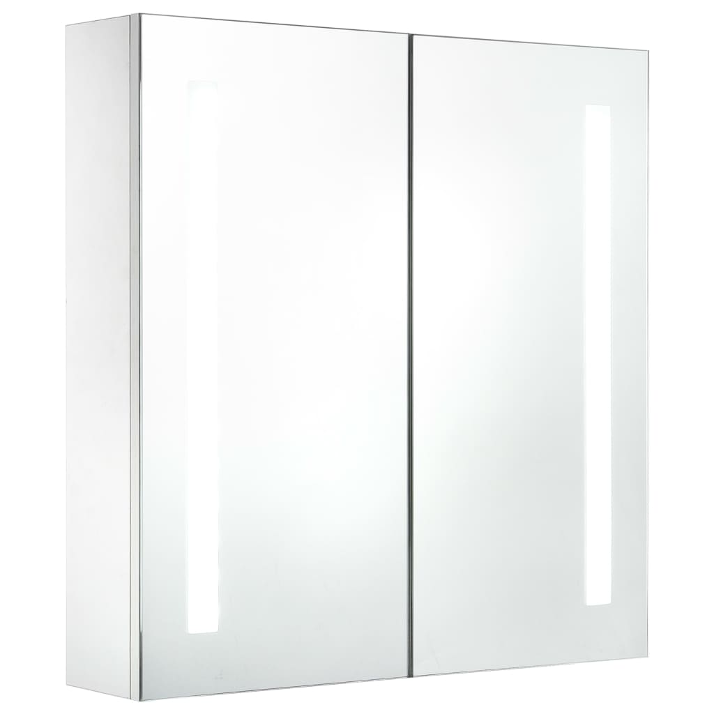 Vetonek Mueble de baño con espejo LED 60x14x62 cm
