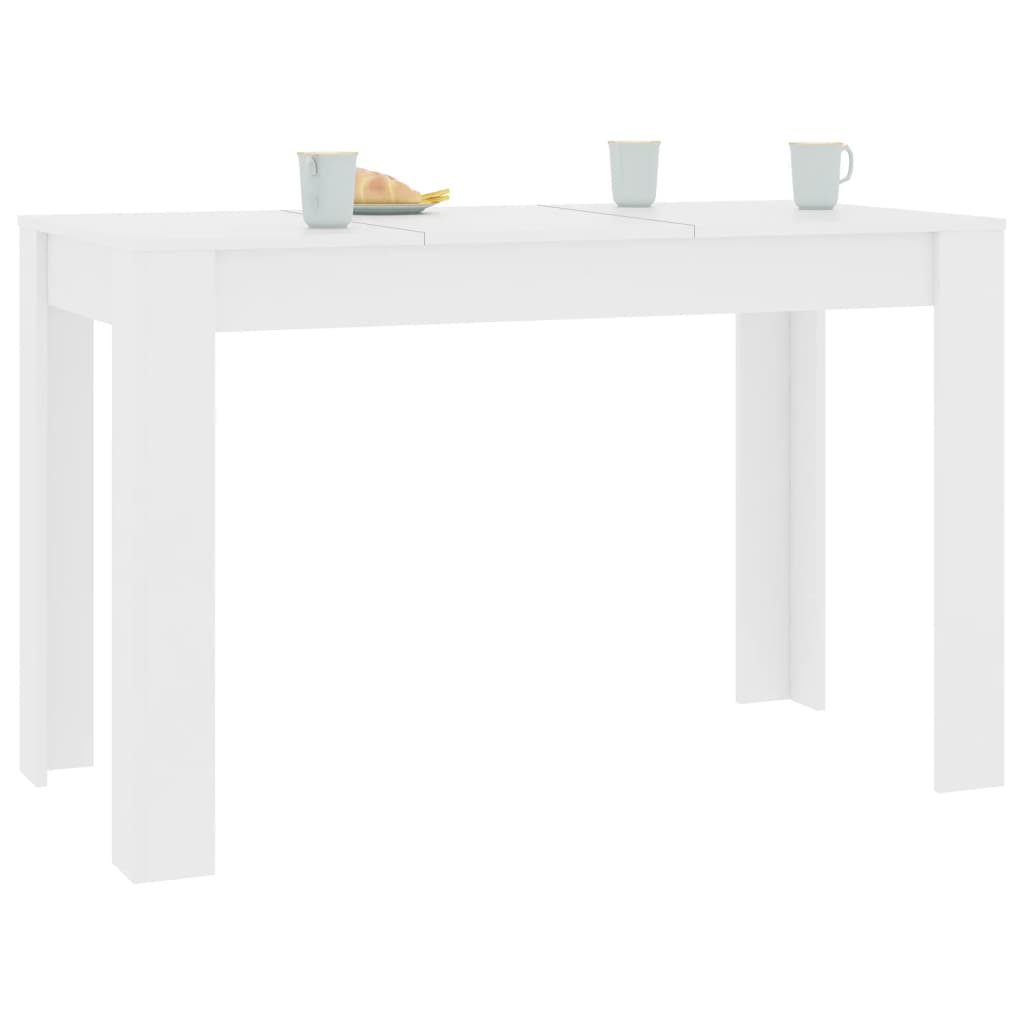 Mesa de comedor de madera de ingeniería blanco 120x60x76 cm vidaXL