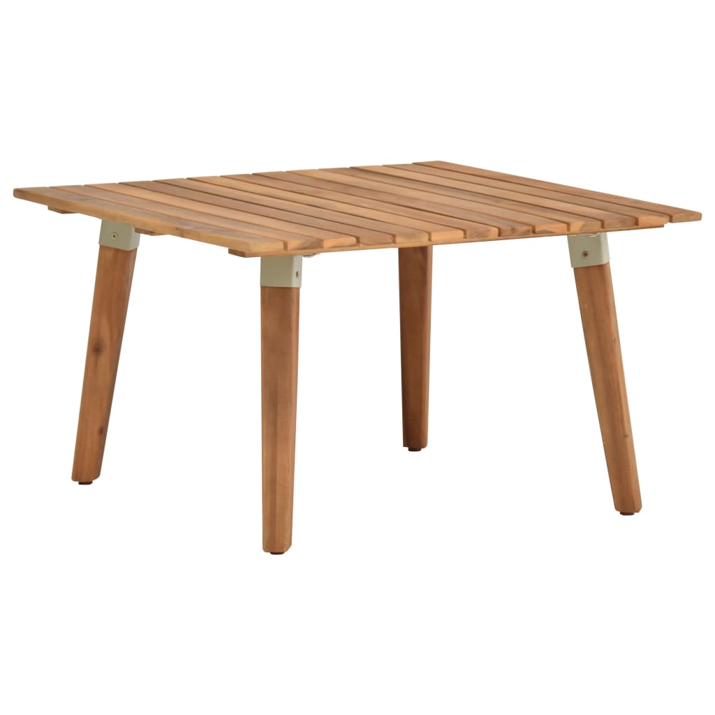 Vetonek Mesa de centro de jardín madera maciza de acacia 60x60x36 cm