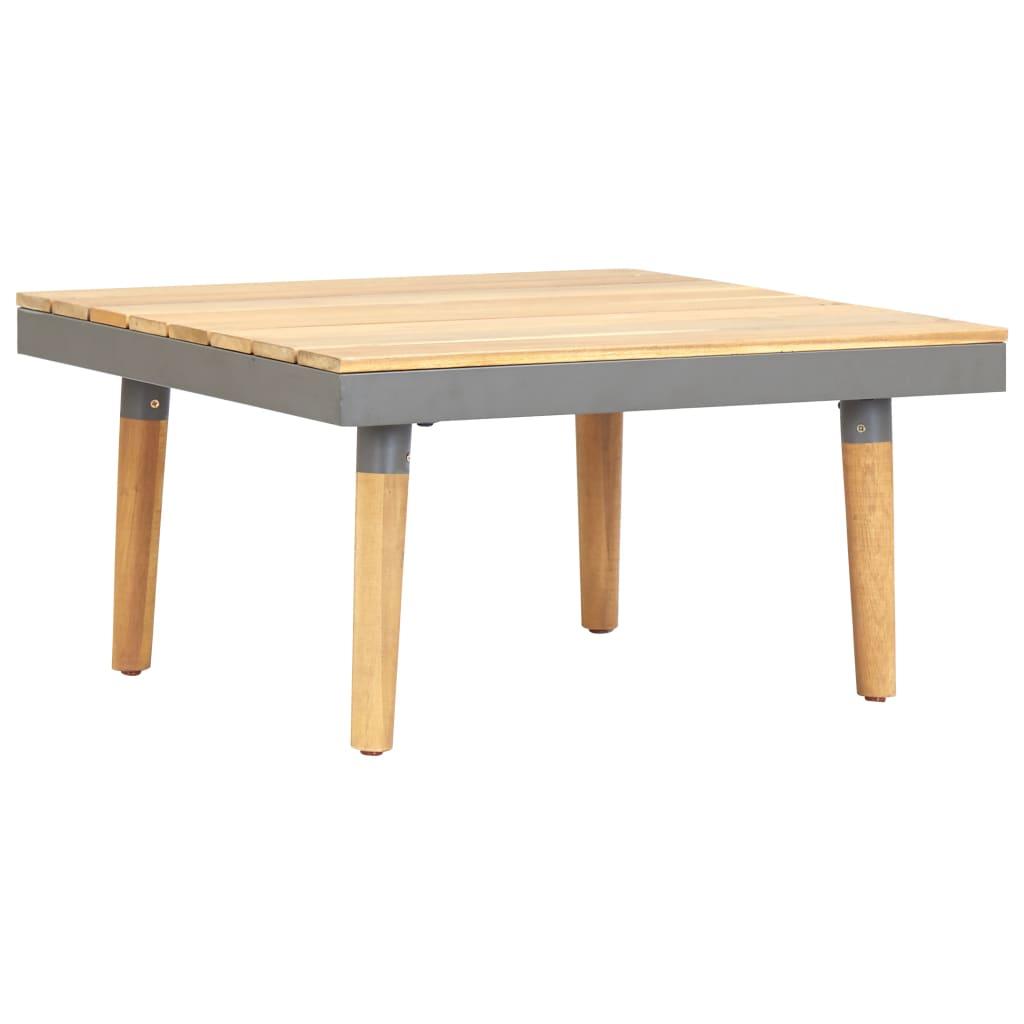 Vetonek Mesa de centro de jardín madera maciza de acacia 60x60x31,5 cm