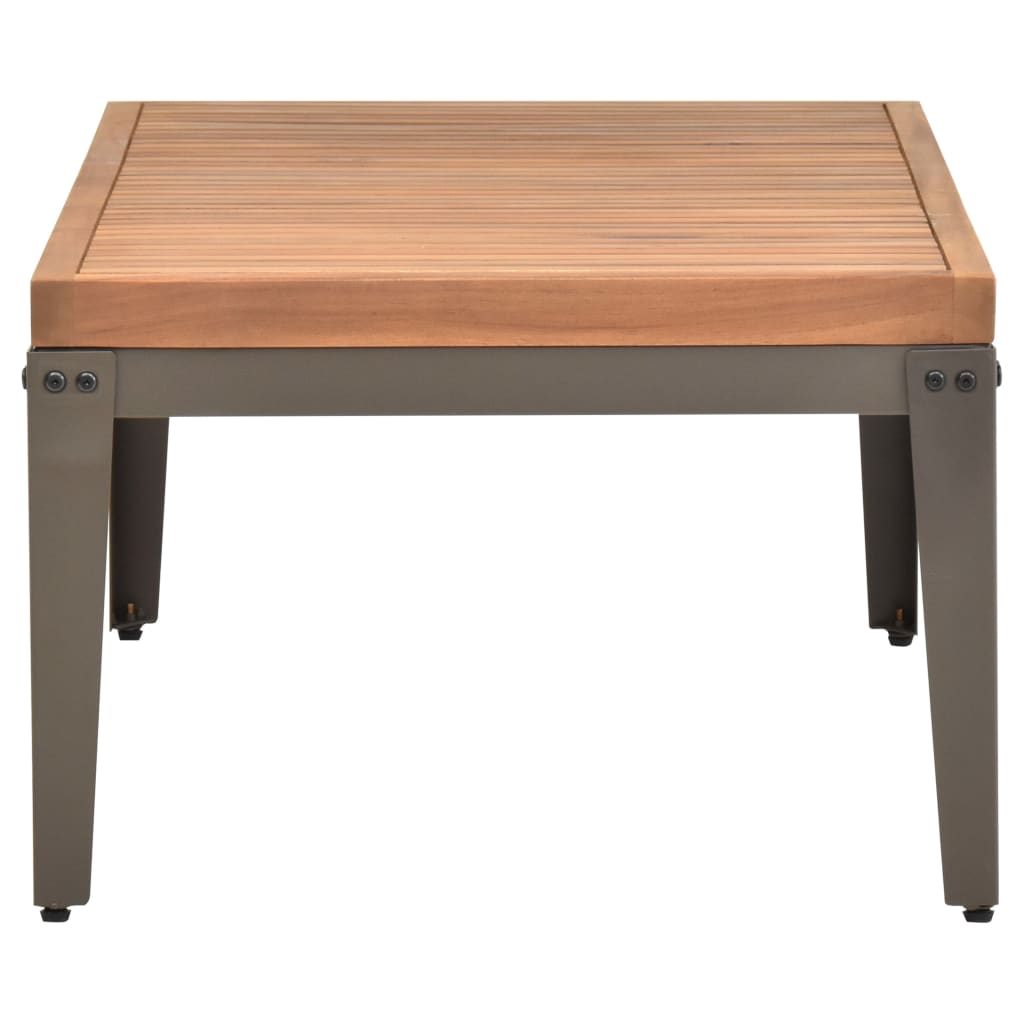 Tavolo da giardino in legno massello di acacia 110x55x36 cm