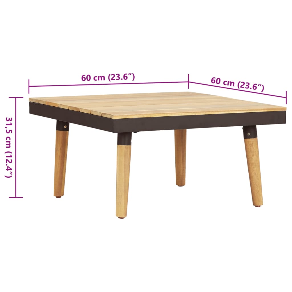 Juego muebles de jardín 8 plazas y cojines madera acacia maciza vidaXL