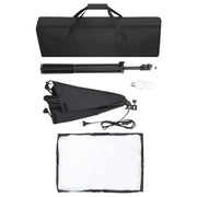 Lámparas de estudio profesional 2 uds acero negro 40x60 cm v3791 - Vetonek