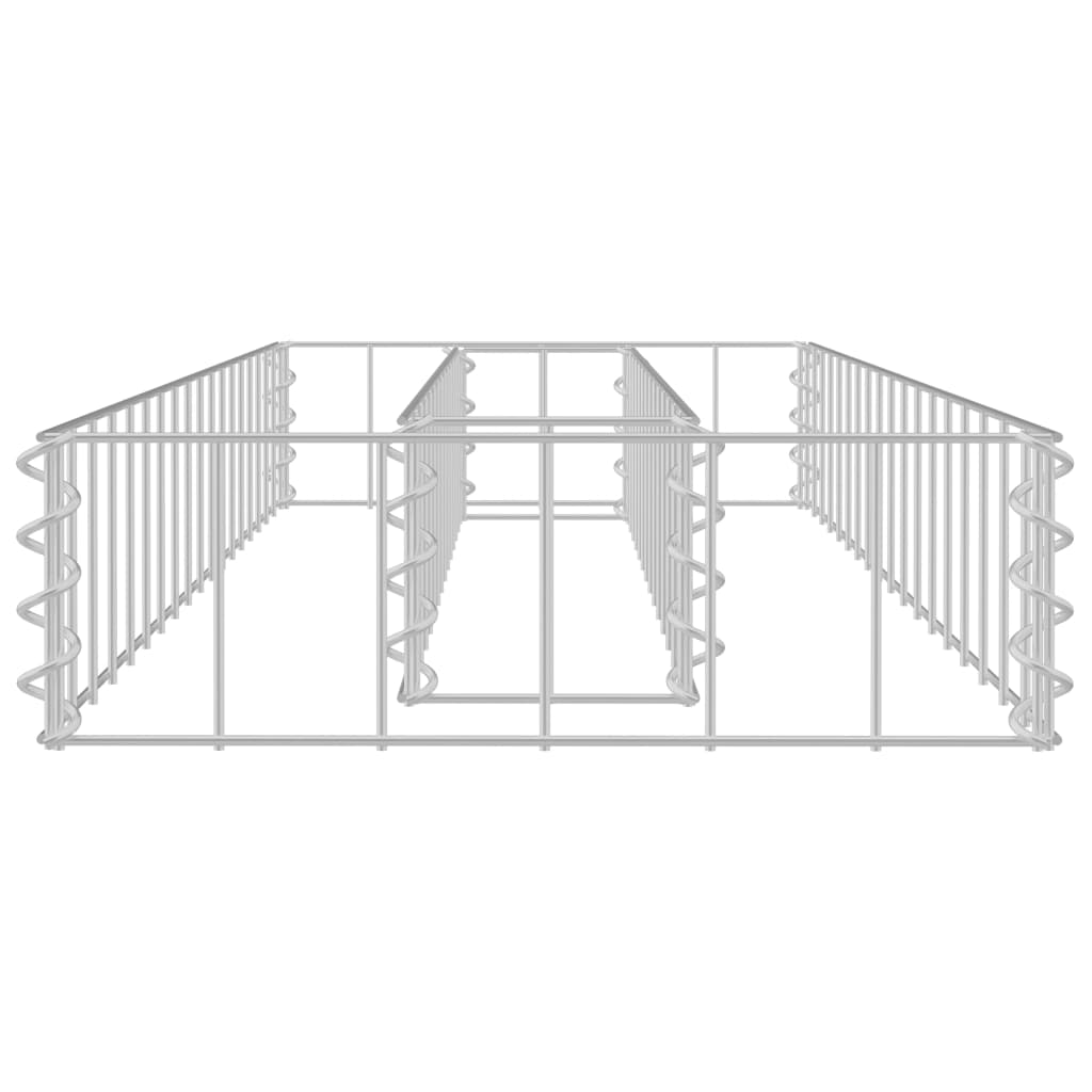 Arriate de gaviones de acero galvanizado 90x30x10 cm v4569 Vetonek