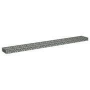 jardinera de gaviones de acero galvanizado 270x30x10 cm - Vetonek
