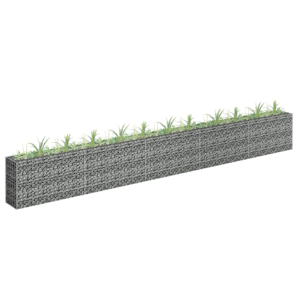 Vetonek jardinera de gaviones de acero galvanizado 450x30x60 cm