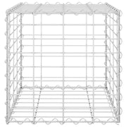 Jardinera de gaviones cúbico alambre de acero 40x40x40 cm v4774 - Vetonek