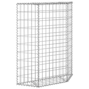 Jardinera de gaviones de trapecio acero galvanizado 80x20x100 cm v4804 - Vetonek