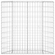 Arriate de gaviones de trapecio acero galvanizado 100x20x100 cm v4811 Vetonek