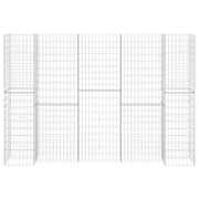 Jardinera de gaviones forma de H alambre de acero 260x40x180 cm - Vetonek