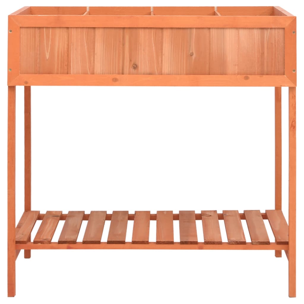 Jardinera huerto madera maciza de abeto 80x60x80 cm v8055 - Vetonek