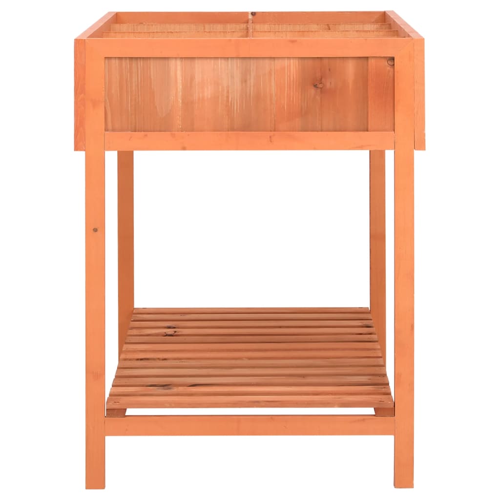 Jardinera huerto madera maciza de abeto 80x60x80 cm v8055 - Vetonek