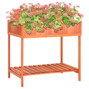 Jardinera huerto madera maciza de abeto 80x60x80 cm v8055 Vetonek