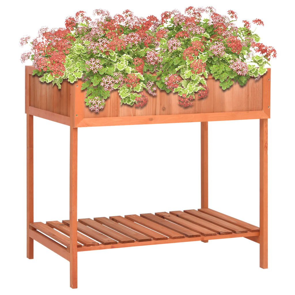 Jardinera huerto madera maciza de abeto 80x60x80 cm v8055 Vetonek