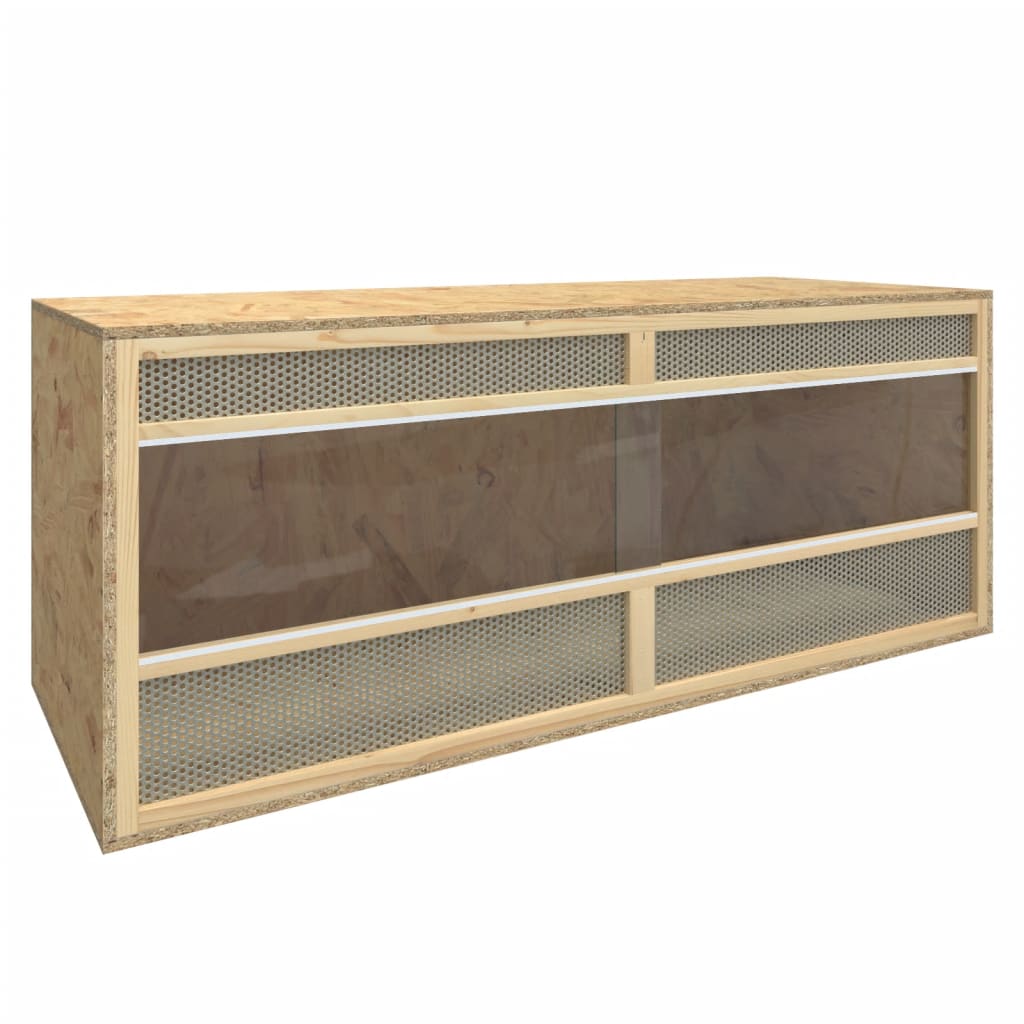 Vetonek Terrario de madera contrachapada 120x50x50 cm