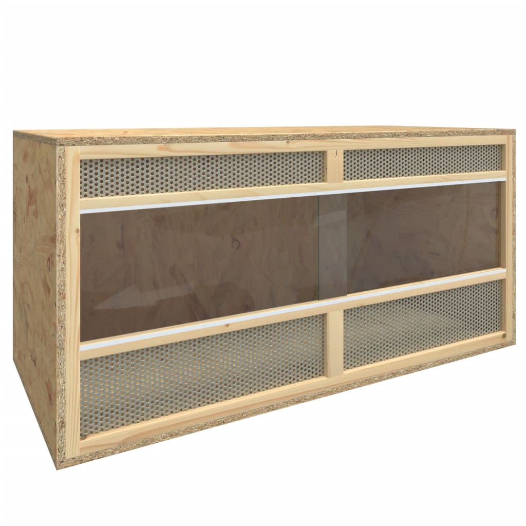 Vetonek Terrario de madera contrachapada 100x47x47 cm