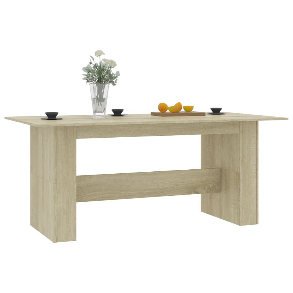 Dining Table Engineering Wood Oak Sonoma 180x90x76 cm