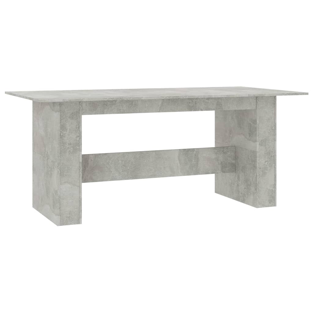 Mesa de comedor madera de ingeniería gris hormigón 180x90x76 cm vidaXL