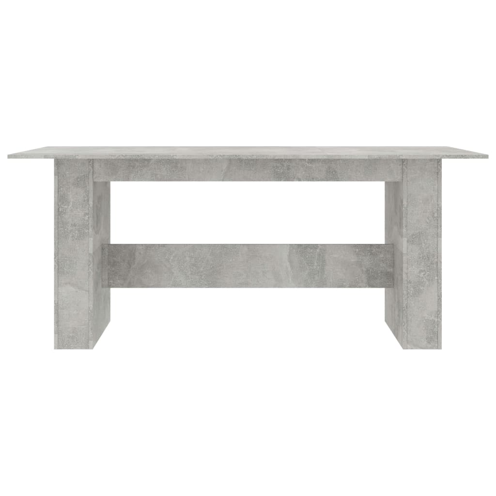 Mesa de comedor madera de ingeniería gris hormigón 180x90x76 cm vidaXL