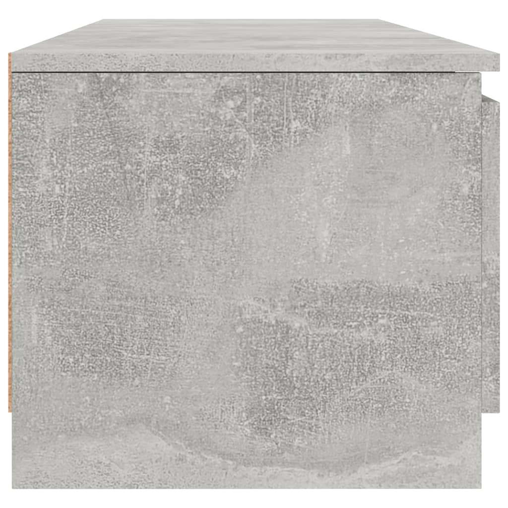 Mueble de TV madera gris hormigón 140x40x35,5 cm vidaXL