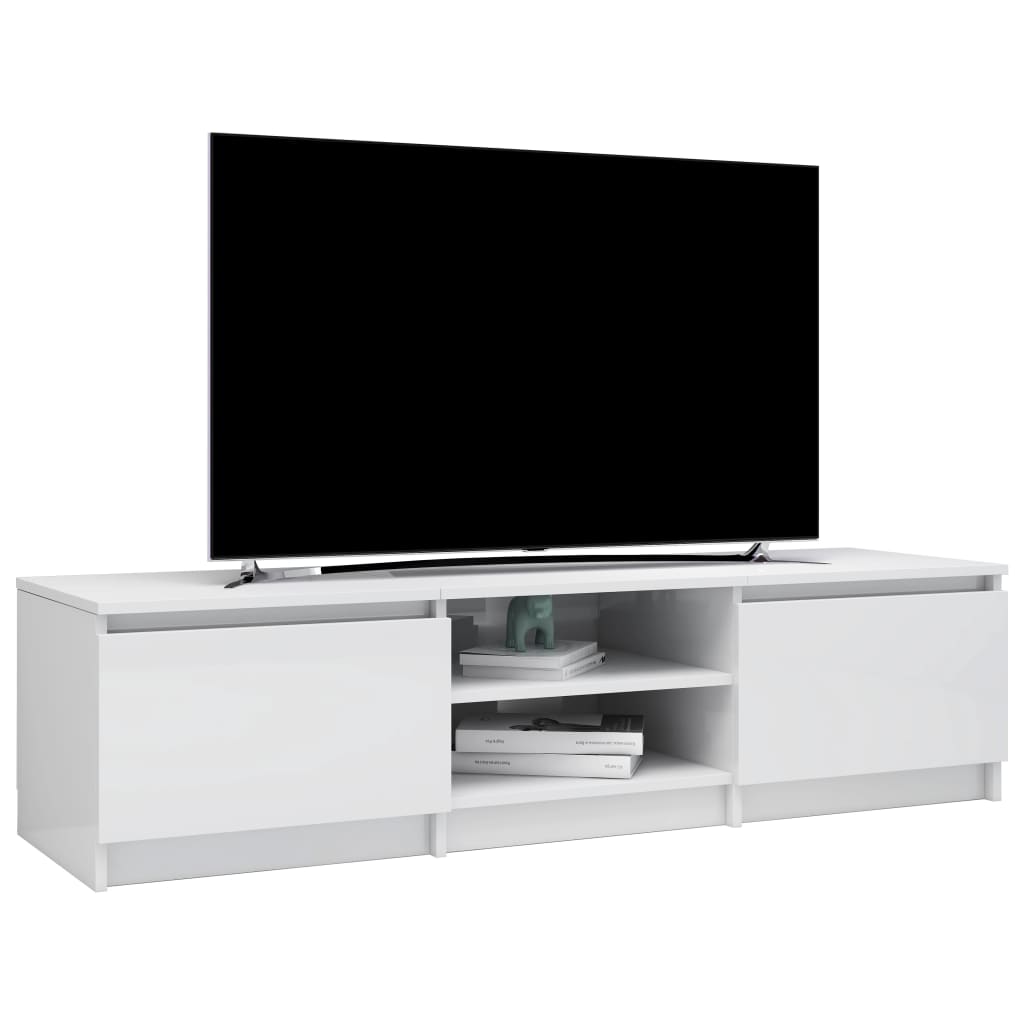 Shiny white tv tv furniture 140x40x35.5cm