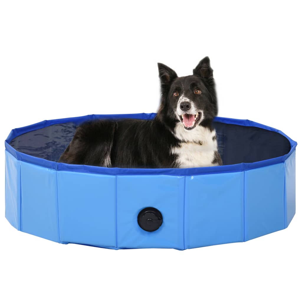 Vetonek Piscina para perros plegable PVC azul 80x20 cm