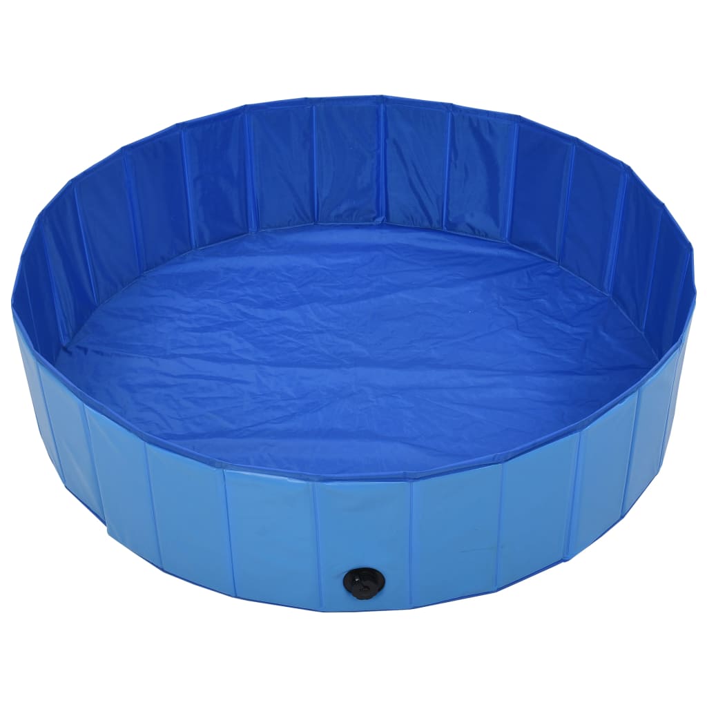 Piscina para perros plegable PVC azul 120x30 cm vidaXL