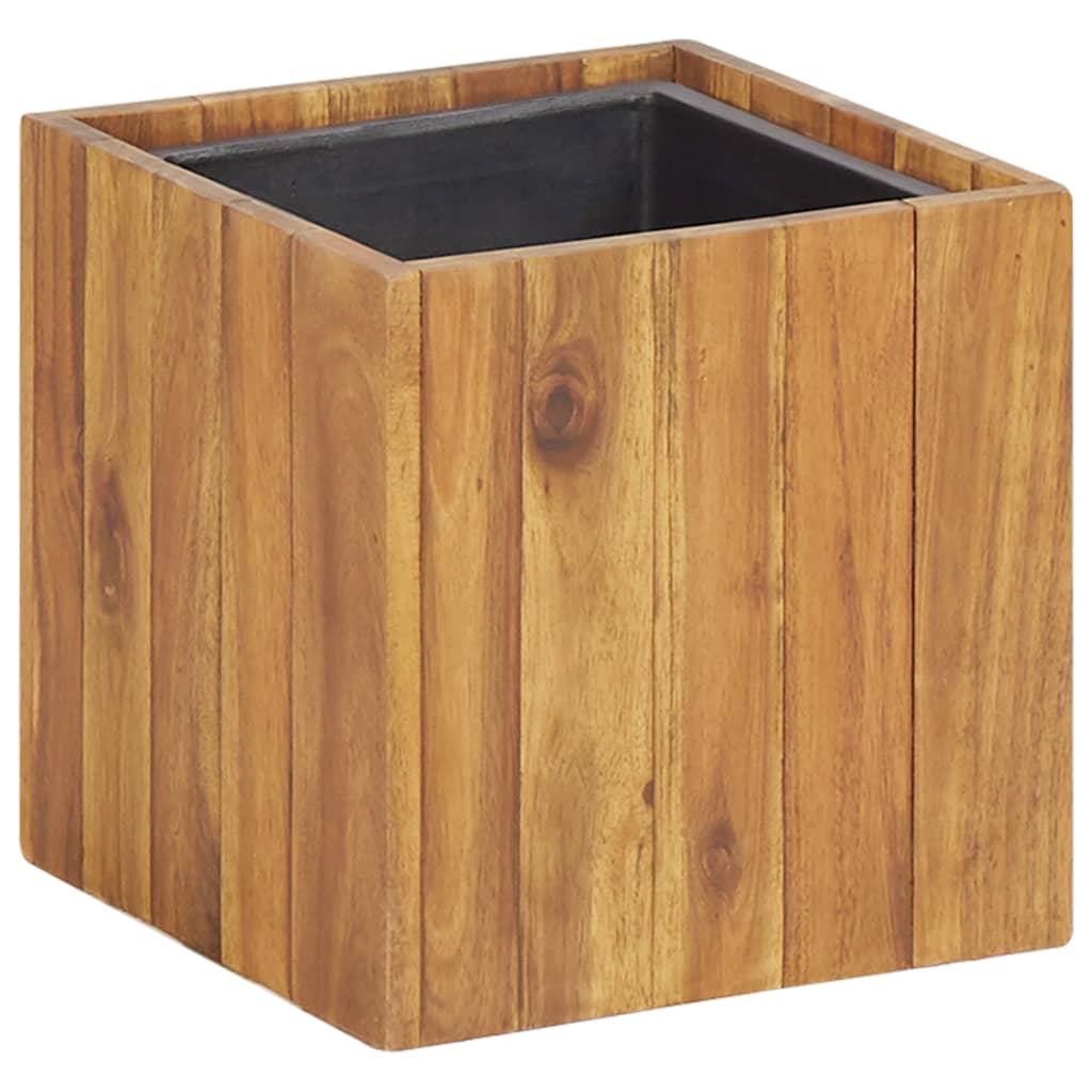 Parterre de fleurs en bois d'acacia massif 24,5x24,5x25 cm v3912 Vetonek