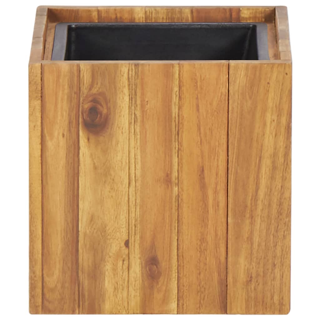 Vetonek Parterre de fleurs en bois d'acacia massif 24,5x24,5x25 cm