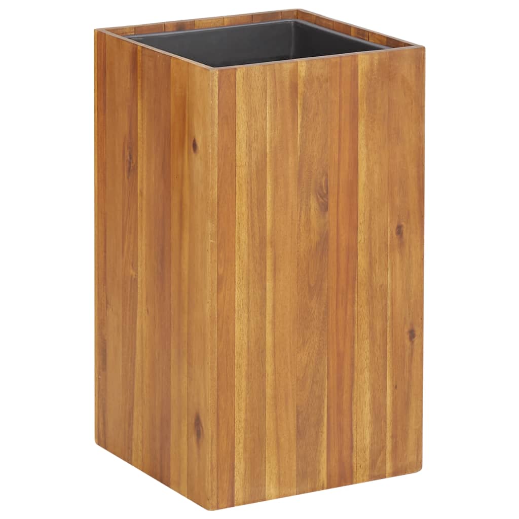 Vetonek jardinera de madera maciza de acacia 33,5x33,5x60 cm