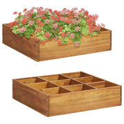 Lit à épices en bois d'acacia massif 60x60x15 cm v3998 Vetonek