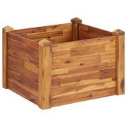 Vetonek Parterre de fleurs en bois d'acacia massif 60x60x44 cm