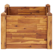 Jardinière en bois d'acacia massif 60x60x44 cm v4001 - Vetonek