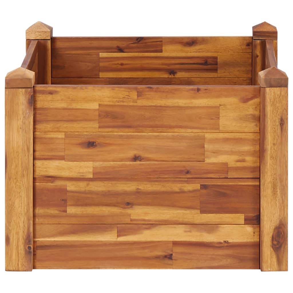 Jardinière en bois d'acacia massif 60x60x44 cm v4001 - Vetonek