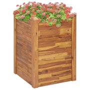 Parterre de fleurs en bois d'acacia massif 60x60x84 cm v4018 Vetonek