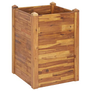 Vetonek Parterre de fleurs en bois d'acacia massif 60x60x84 cm