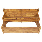 Jardinière 2 étages bois d'acacia massif 160x75x84 cm v4070 - Vetonek