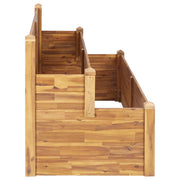 Jardinière 2 étages bois d'acacia massif 160x75x84 cm v4070 - Vetonek