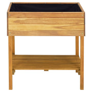 Jardinera elevada de madera maciza de acacia 78,5x58,5x78,5 cm - Vetonek