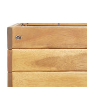 Jardinera elevada de madera maciza de acacia 78,5x58,5x78,5 cm - Vetonek