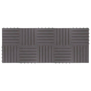 Terrace tiles 10 pcs washed gray acacia wood 30x30 cm v4100 - Vetonek