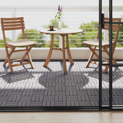Terrace tiles 10 pcs washed gray acacia wood 30x30 cm v4117 Vetonek