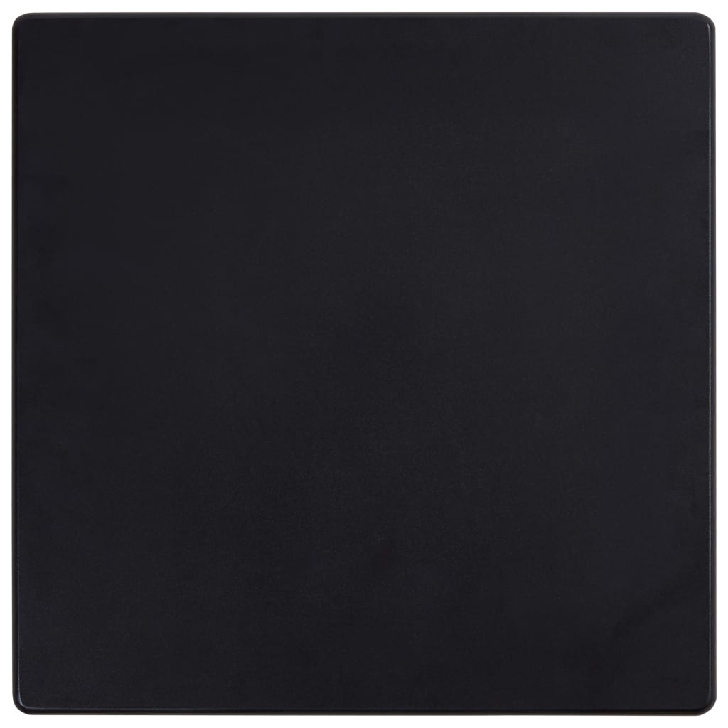 Mesa alta de cocina MDF negro 60x60x111 cm