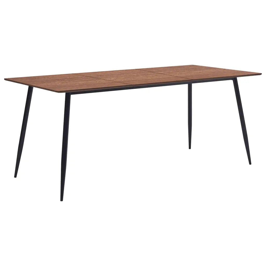 Vetonek Mesa de comedor de MDF marrón 200x100x75 cm