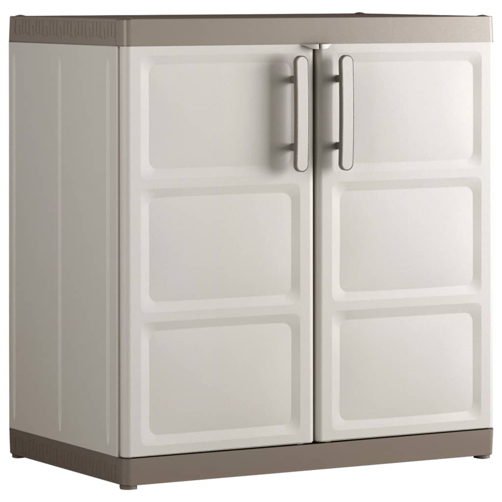 Keter Armario bajo almacenaje Excellence XL beige y taupe 93 cm  V1849 Vetonek